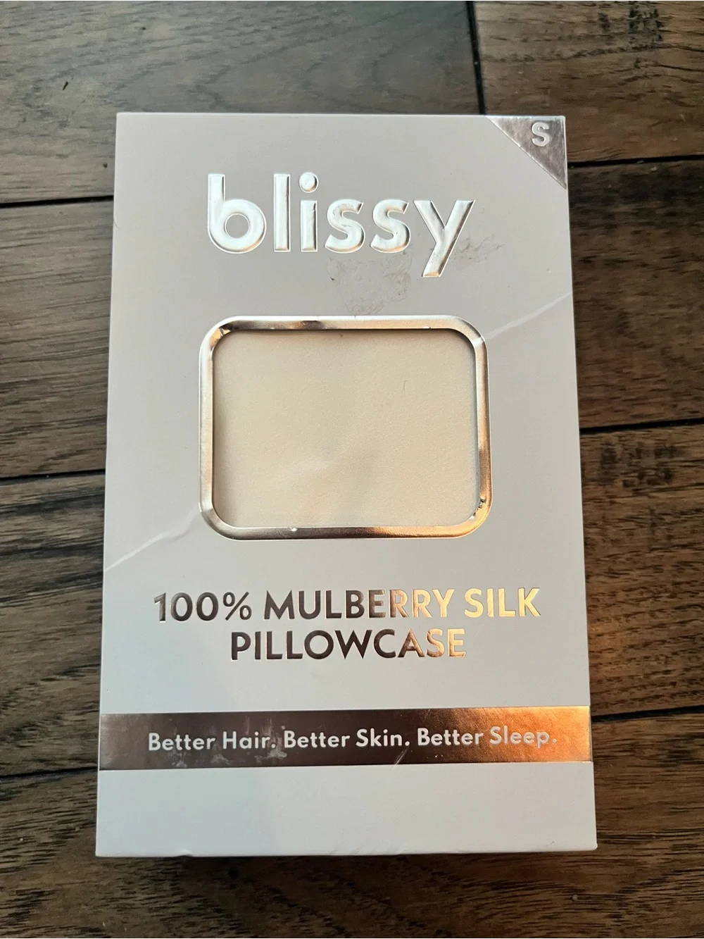 Blissy Satin Pillowcase - white standard size NIB